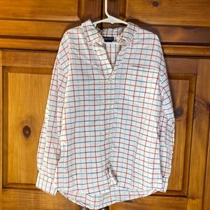 Boys Button Down Collared Plaid Long Sleeve Dress Shirt